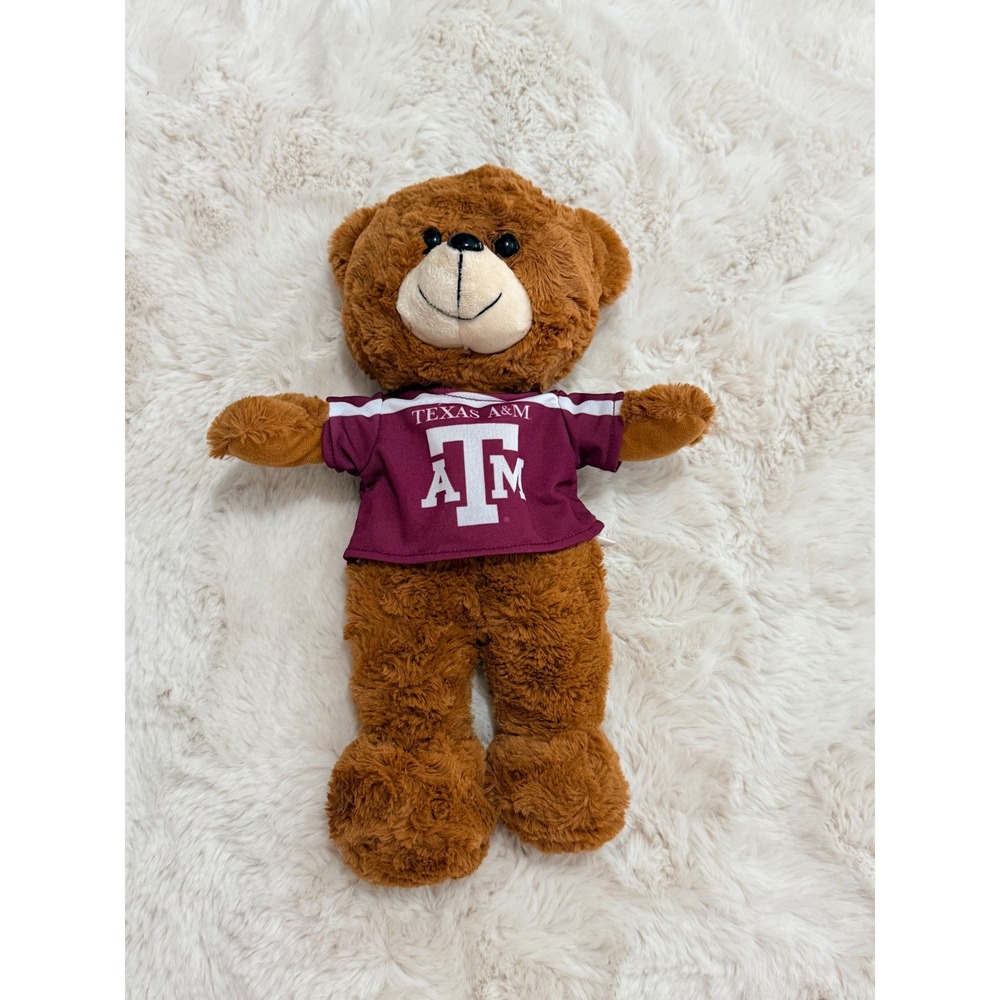 Forever Collectibles Texas A&M Aggies Plush Teddy Bear Maroon Jersey 15 Inch